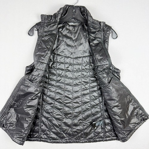 The North Face TNF Thermoball Black Puffer Vest Size Small Womens - Picture 4 of 9