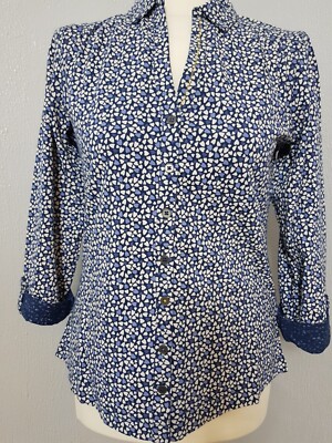 WHITE STUFF Damen  Langarmshirt Bluse 100% Baumwolle Gr. 38 NEU UVP 60,00 