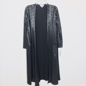 silver duster cardigan