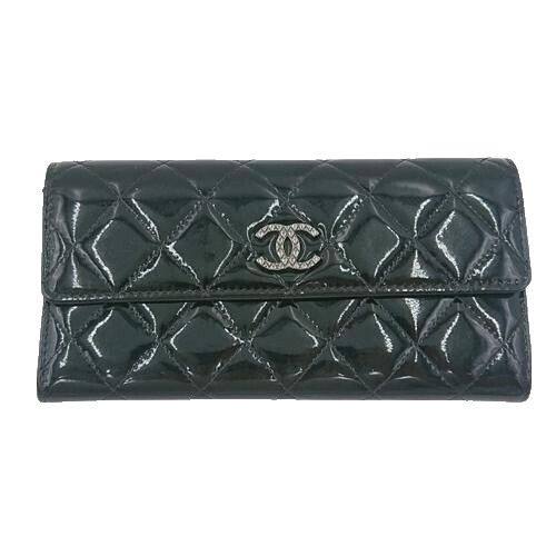 Chanel Patent Calfskin Pearl Ankle Strap Clog/39/Black/Enamel