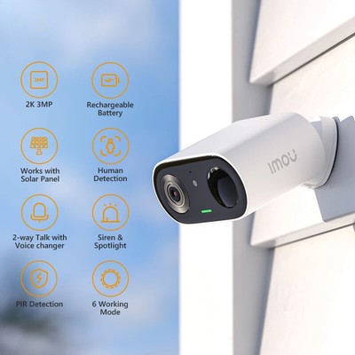 Full Color Rechargeable Camera Wi-Fi Vlog Outdoor Surveillance Cameras PIR Home