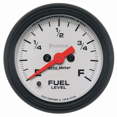 Autometer Phantom 52mm Full Sweep Electronic Fuel Level Programmable Empty-Full