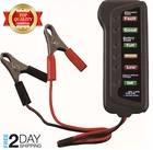 Coche Probador de Bateria 12 V 6 Luces LED Digital alternador Auto Carro Kit