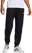 NWT adidas Men  s French Terry Jogger Pants Black/White, M 