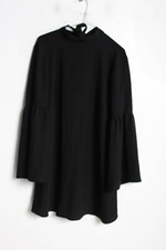 Mango Suit Womens Vintage Style Wide Armed Dress Black - Size XS (ZD5)