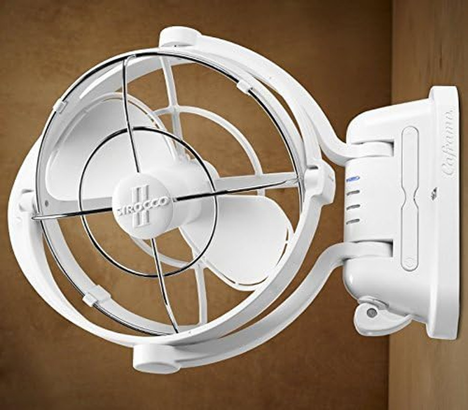 Sirocco II™ Fan from by Caframo. 12V/24V Auto-Sensing DC, Omnidirectional Low-Po