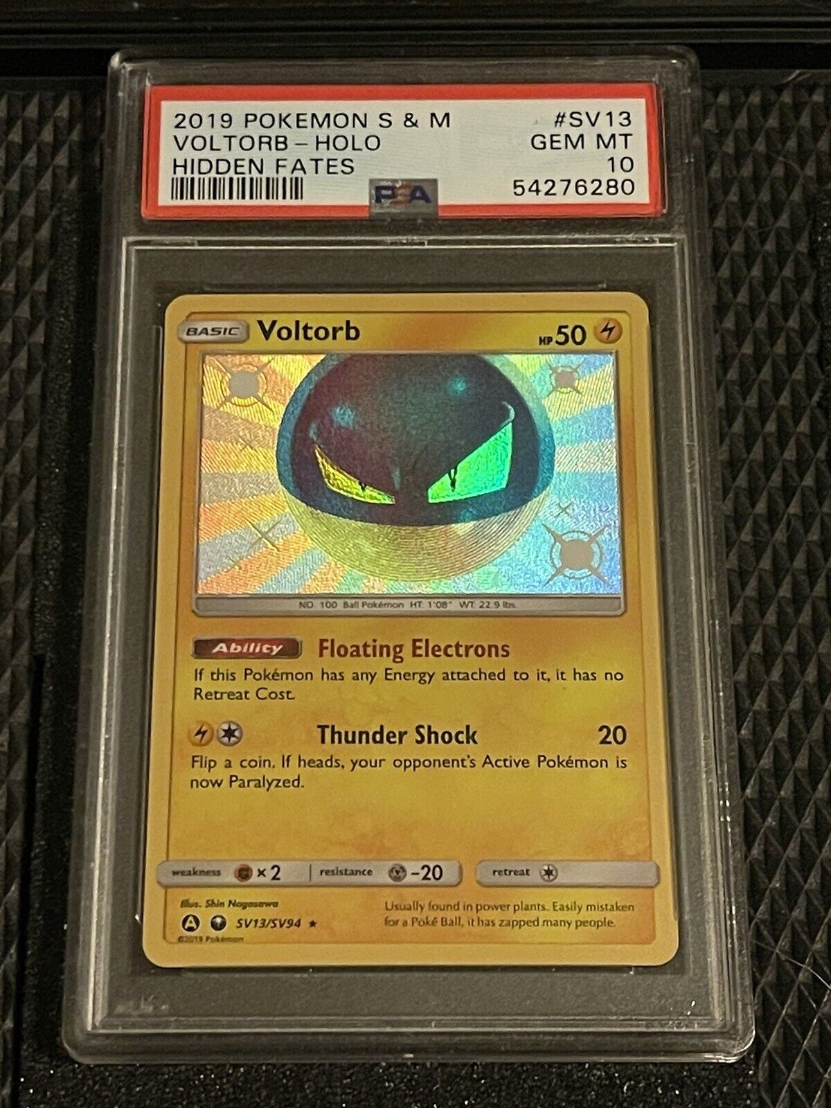 Voltorb 38/181 Pokemon Sun & Moon Team Up Reverse Holo LP Used See Pictures