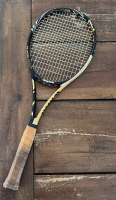 Wilson BladeTour BLX Tennis Racquet 93 Black/Gold 324g 11.4oz W/ A Broken String