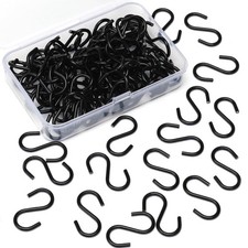 Senkary 100 Pieces 1 Inch Mini S Hooks Small S Hooks Stainless Steel S Shaped...