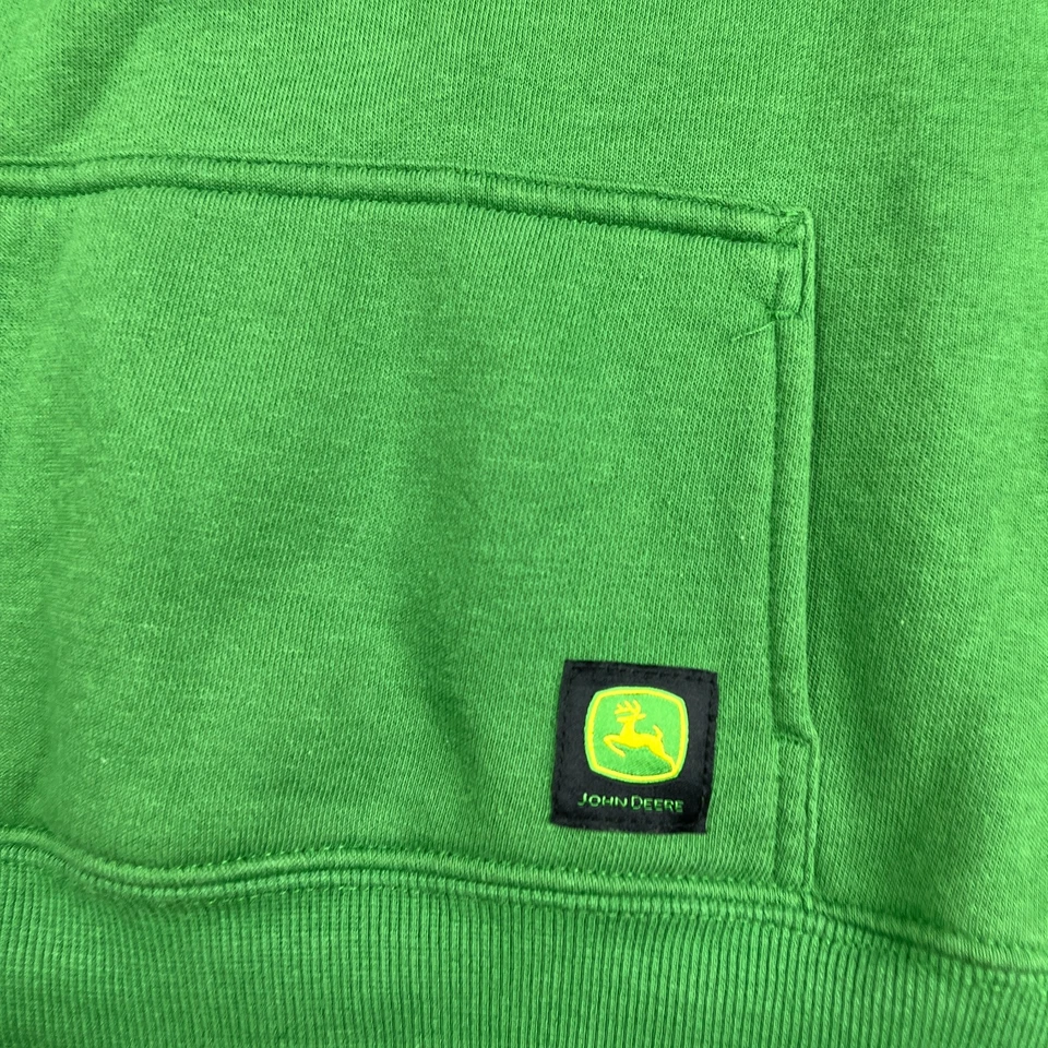 John Deere Hoodie Sweatshirt Youth Small Green Graphic Print Casual Pocket - Image 2 of 4