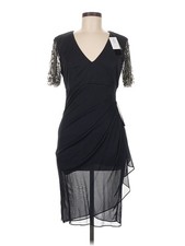 NWT Xscape Women Black Cocktail Dress 8