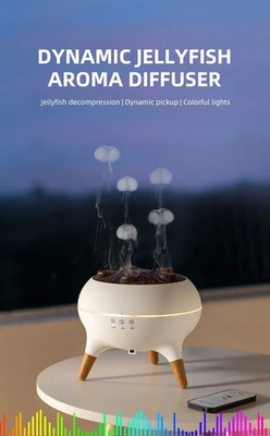 Dynamic Jellyfish Air Humidifier 250ml Essential Oil Diffuser Remote Control Bed