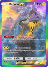 (FAST DELIVERY) Raikou ex - Rainbow Rare - ENG - Pokemon TCG Pocket
