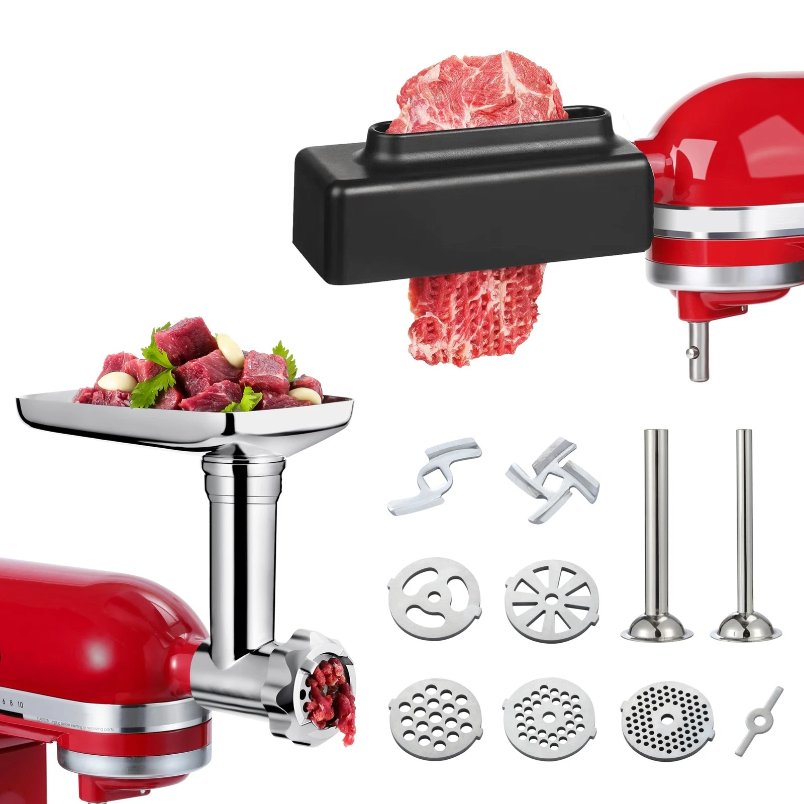 Meat Grinder Attachment and Meat Tenderizer Stapler Tool with All Kitchen Aid...
Opens in a new wind