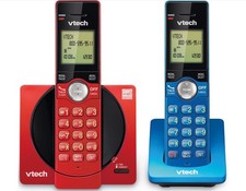 VTech Cordless Phone System, 2 Handset Landline Phones Caller ID/Call Wait New