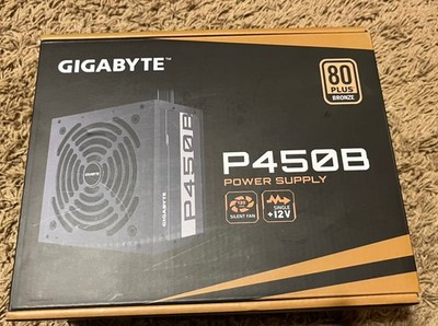 GIGABYTE P450B 450W ATX Power Supply 80 Plus Bronze Silent Fan Black