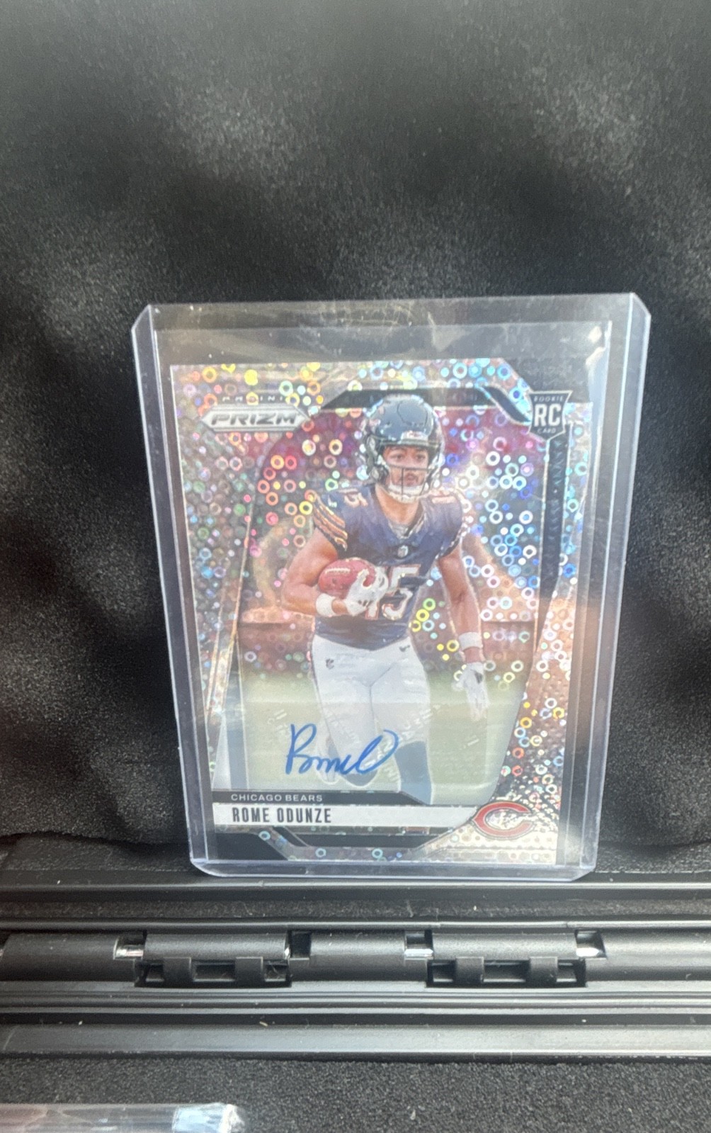 2024 Panini Prizm - Rookies Rome Odunze #385 No Huddle Prizm Autographs (AU, RC)