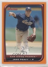 2008 Bowman Orange 3/250 Jake Peavy #175 0l2