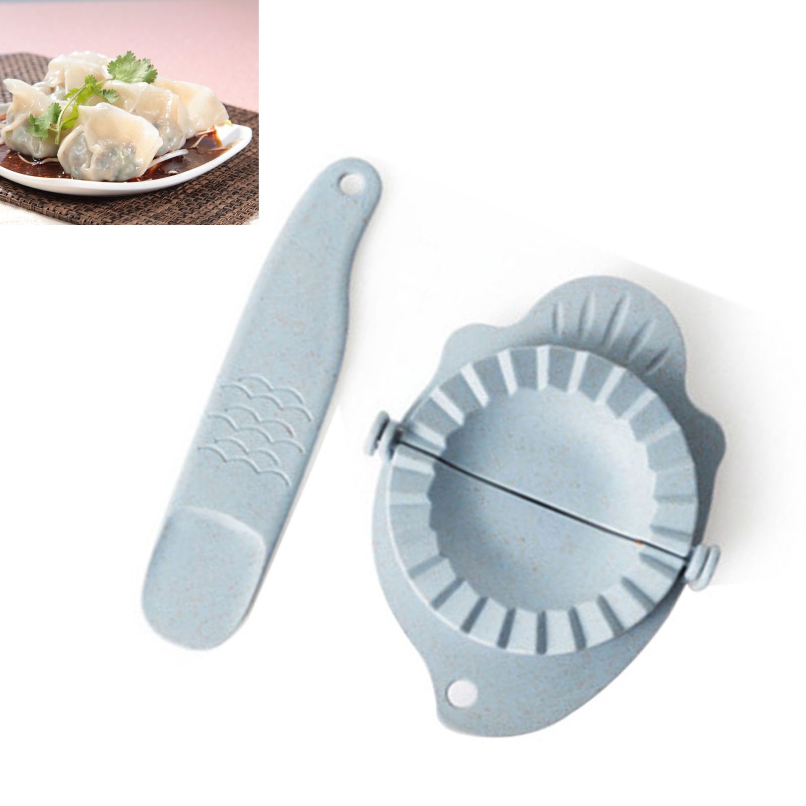 ✿ Dumpling Maker Set Hangable Kitchen Tool Spoon Combo Multipurpose Plastic PP