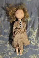 Vintage Knickerbocker Holly Hobbie 10 in Cloth Doll w/ Dress 1974