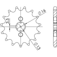 Ritzel P420 - Z12 (DIS.27100) Kawasaki 50 Kdx 03/06