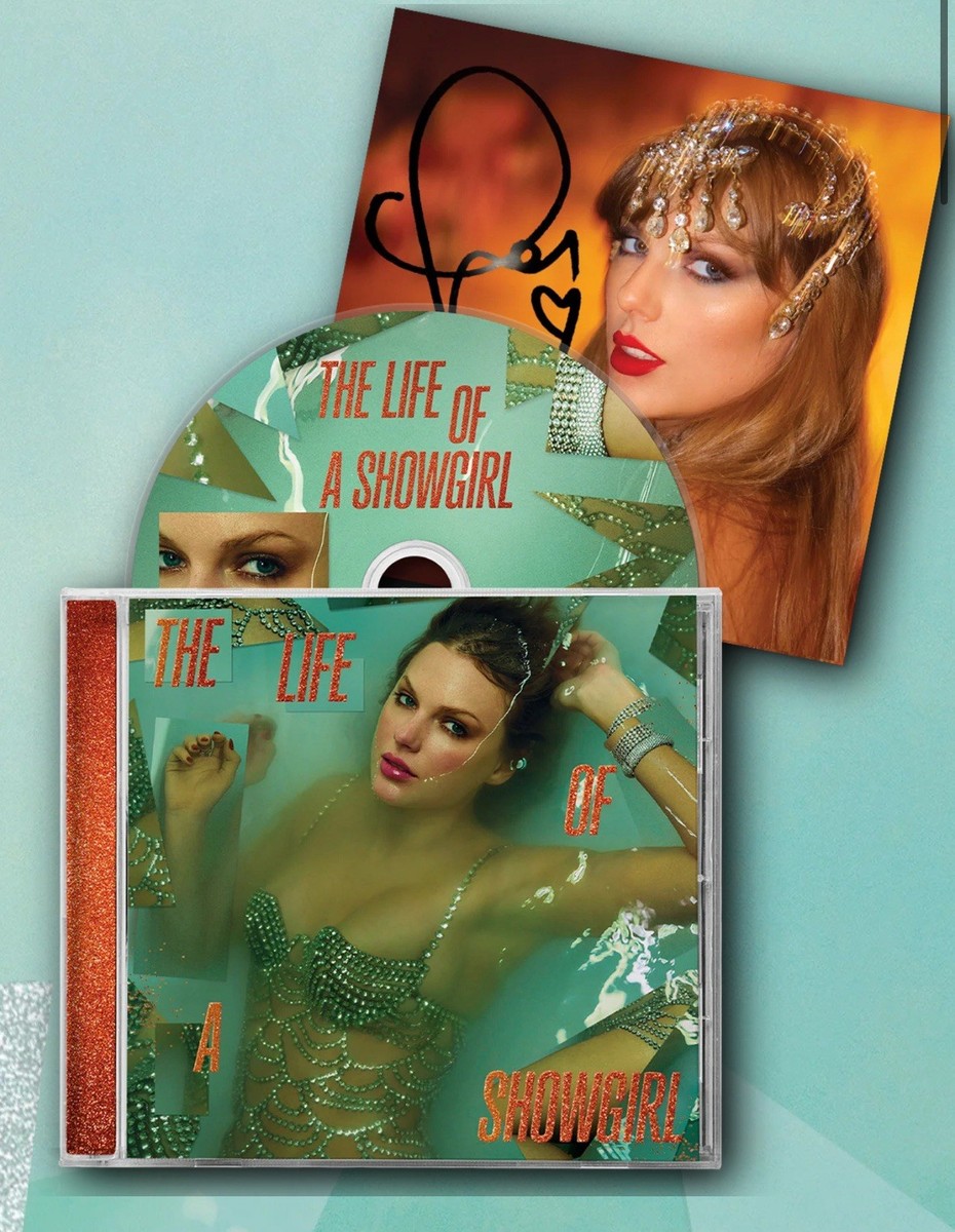 IN HAND Taylor Swift - HAND SIGNED The Life of a Showgirl CD +