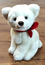 Vtg Russ Berrie Polar Bear Teddy Plush Stuffed Animal Toy 8"