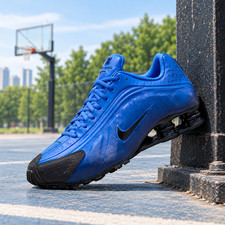 Nike Shox R4 SE Fade Racer Blue Black Men's IQ7632-400 New