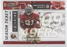 2009 Playoff Contenders Frank Gore #83 0f4