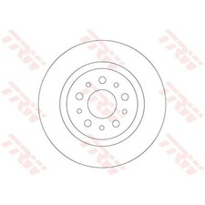 2X TRW BREMSSCHEIBEN 264mm VOLL HINTEN PASSEND FÜR FIAT 500L TIPO | DF6714
