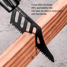 5Pcs Flush Cutting Jigsaw Blade Irregular Curve Saw Blade with Handle for Wood *