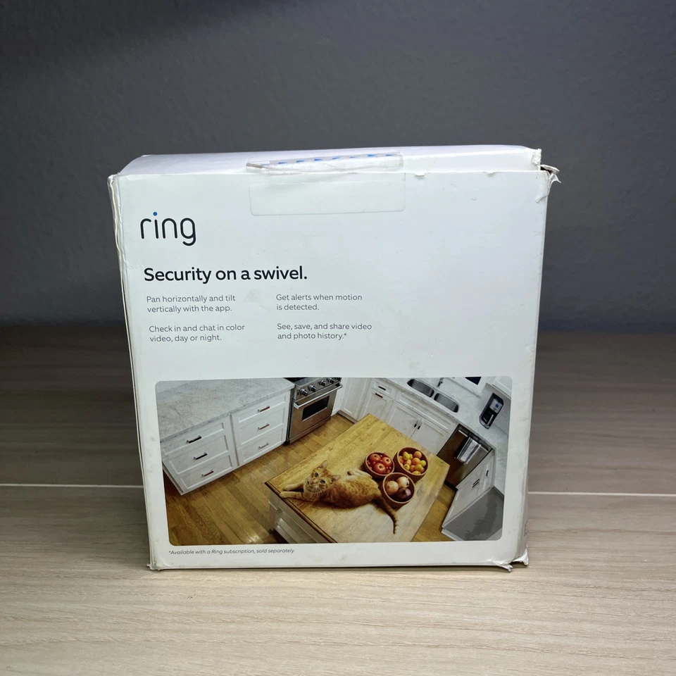 Ring Pan Tilt Indoor Security Cam with 360° Horizontal Pan Coverage White - Image 2 of 4