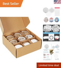 Durable 58mm Button Maker Supplies - Create 110 Custom Pins Effortlessly