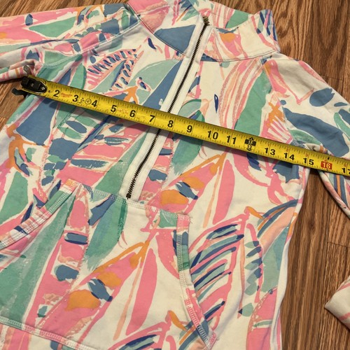 Lilly Pulitzer Skipper Popover in Out to Sea XXS Zip 1/4 - Foto 10 di 15