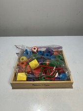 Melissa  Doug Primary Lacing Beads Wooden Toy 544