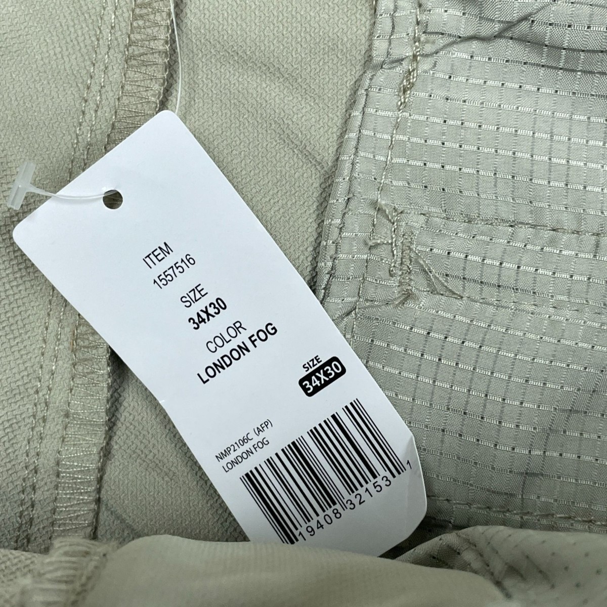 Banana Republic Mens Slim Fit Pants 34x30 London Fog Beige a1265