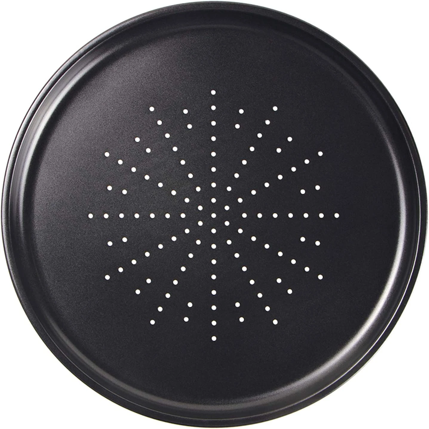 Vented Pizza Pan 12 Inch with Holes Pizza Crisper Tray Non-Stick Coating on Carb