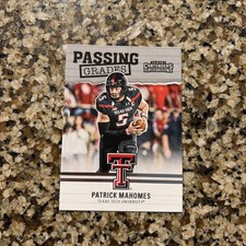 2017 Panini Contenders Draft Picks Passing Grades Patrick Mahomes II #5 (RC) 🔥
