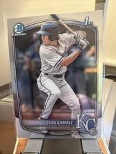 2025 Bowman Draft #BDC-178 Sean Gamble Chrome 1st Kansas City Royals