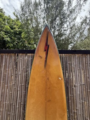 Vintage Lightning Bolt Surfboard 7'6 Surf Board Hawaii Maui surf