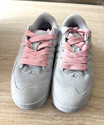 Jordan Session Grey Suede Pink Laces Skate Shoes Men's Size 10.5 (IB3731)