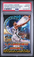 2023 TOPPS COSMIC CHROME LAUNCHED INTO ORBIT GIANNIS ANTETOKOUNMPO 8/50 PSA 10