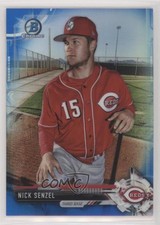 2017 Bowman Chrome Prospects Blue Refractor 13/150 Nick Senzel #BCP225 2v5