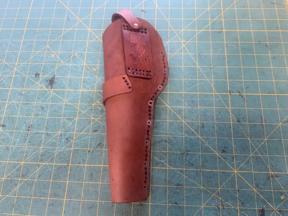 "Funda de cuero hecha a mano derecha 3"" cilindro Taurus Judge" Foto 3 de 4