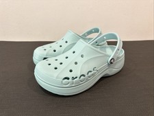 Crocs Baya Platform Chunky Clog Teal Blue Women  s 208186 Size 10