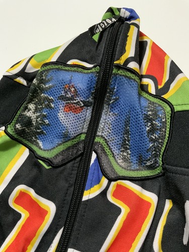 Vintage Y2K Volcom Full Zip Mask Snowboarding AOP Youth Kids Hoodie Sz. L - Picture 5 of 6