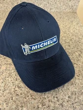 MICHELIN TIRES ADJUSTABLE SNAPBACK NAVY BLUE HAT CAP *** EXCELLENT CONDITION 