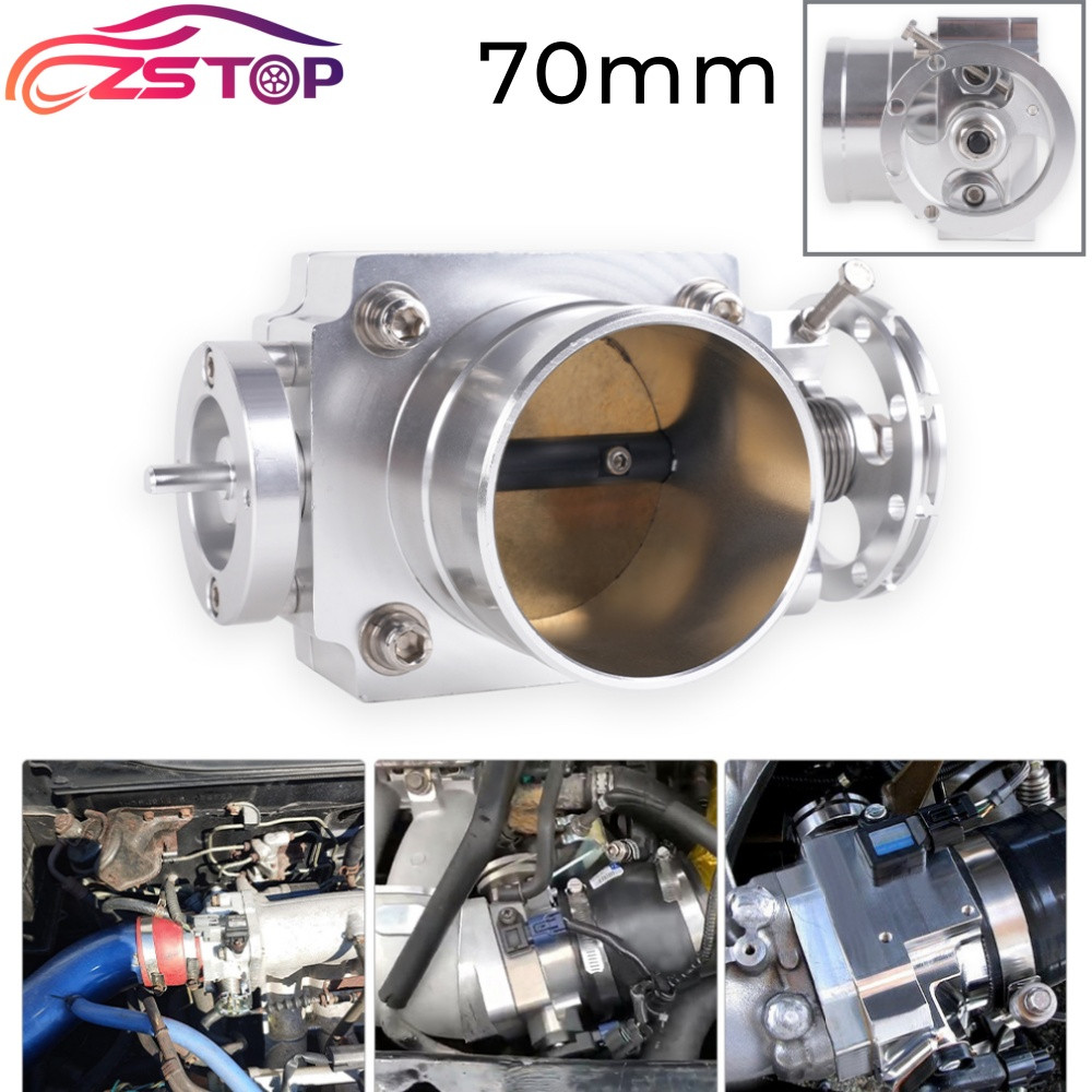 Alloy Aluminum CNC Universal 70mm 2.75inch High Flow Billet Intake Throttle Body