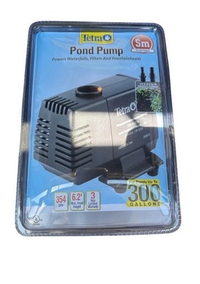 Tetra Pond Pump Water Garden Pump For Ponds 300 Gallons 354 GPH 02I43 New