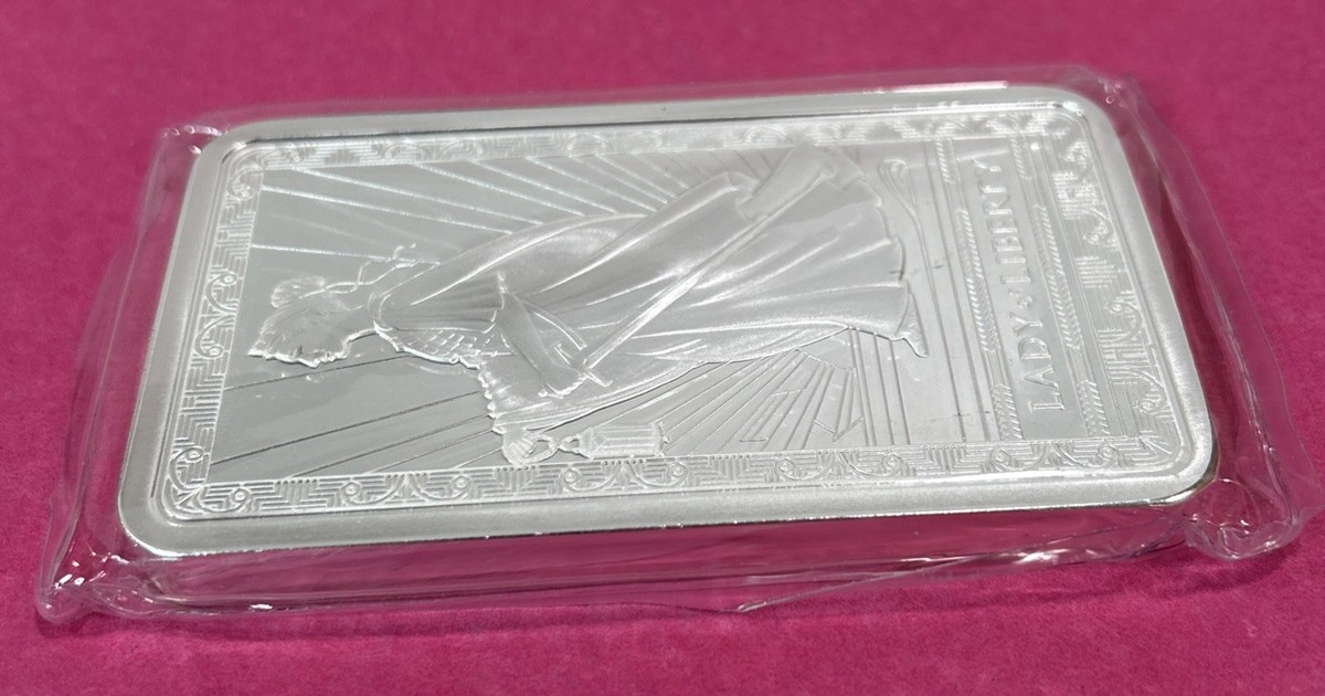 10 Oz Silver Bar Pamp Lady Of Liberty Proof Finish .999 Costco